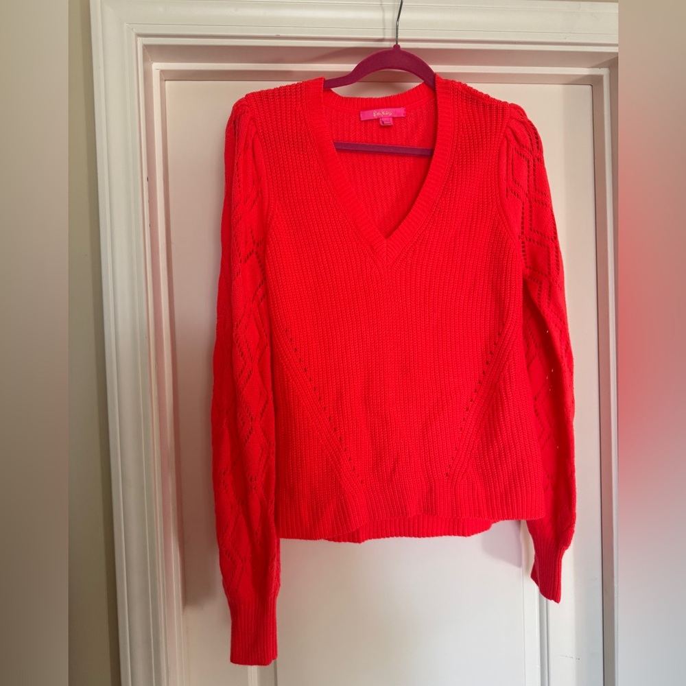 Lilly Pulitzer V Neck sweater.